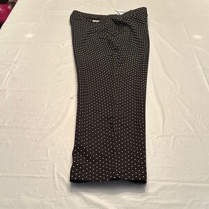 MICHAEL Michael Kors Black and White Polka Dot Cropped Pants